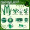 7 Pcs St Patrick's Day Costume Accessories Shamrock Outfit Irish Fanny Pack with Drink Holder Green Adjustable Suspender Sweatband Sunglasses Wristband St Patty's Gift for Women Dress up
